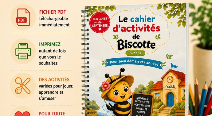 Le cahier d'activités de Biscotte — 6-7 ans