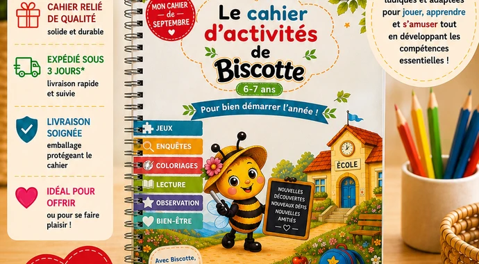 Cahier relié — 6-7 ans